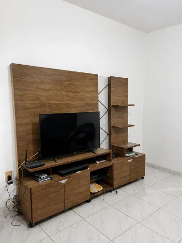 Estante Home Sala Led + TV + Bluray
