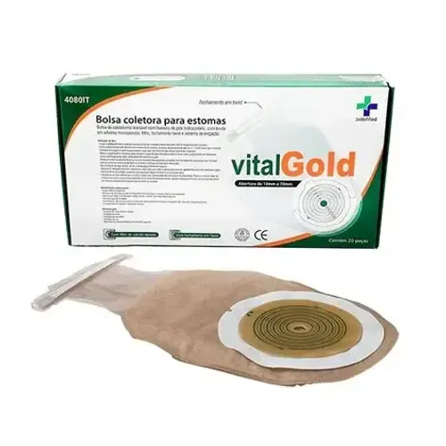 BOLSA DE COLOSTOMIA INFANTIL C/ CLAMP - VITALGOLD