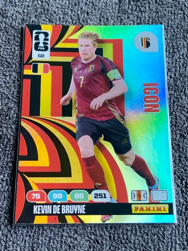 Card Fifa Panini Adrenalyn XL 2026 Kevin De Bruyne Icon 60