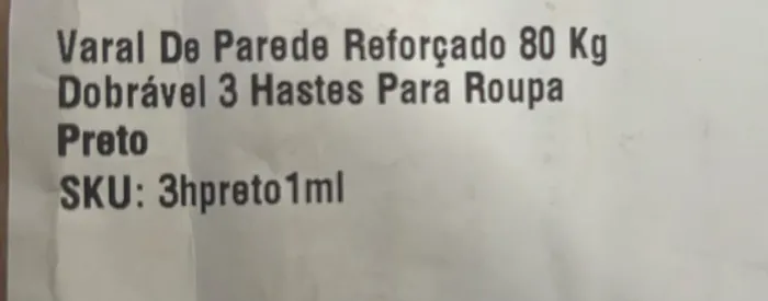 Varal Parede Dobravel Retratil 3 Hastes Alumínio