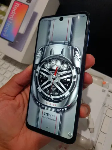 Xiaomi Note 9 pro 6/128Gb NFC, Espelhado, Caixa manuais chavinha, 2 Capas e Carregador