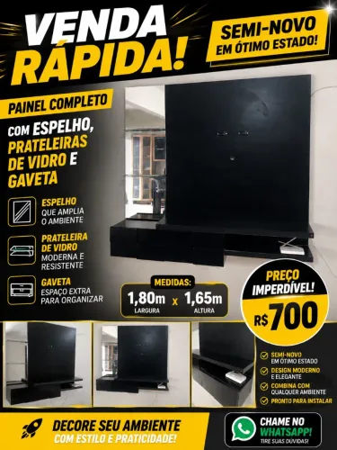 PAINEL PARA TV SEMINOVO