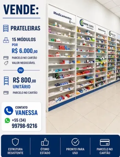 Prateleiras 15 módulos 