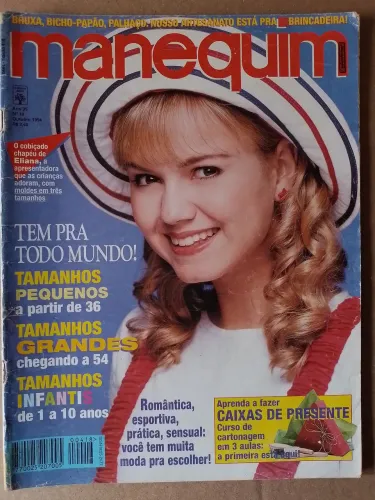 Revista Manequim Capa Eliana Antiga Com Moldes