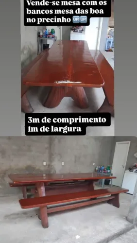Mesa madeira rustica