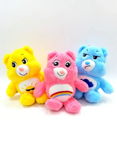Kit 3 Pelúcias Ursinhos Carinhosos 