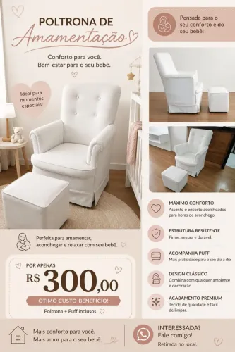 cadeira de amamentação