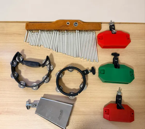 Kit de Percussão LP + Torelli - Chimes, Blocos e Pandeirolas