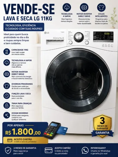 Máquinas de lavar e secar