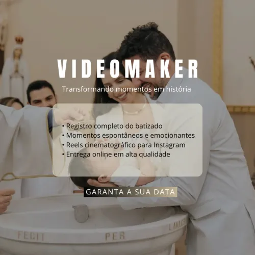Vídeomaker é storymaker para eventos 