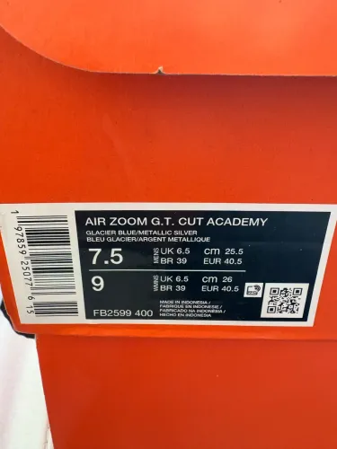 TÊNIS NIKE AIR ZOOM G.T. CUT ACADEMY N. 39