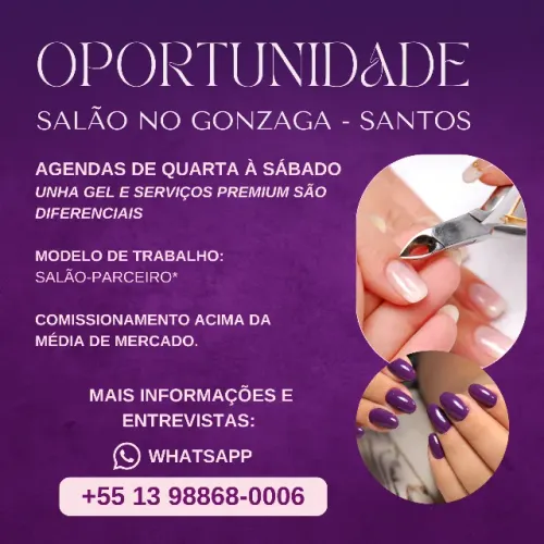 Manicure e Pedicure com Experiência - Salão no Gonzaga