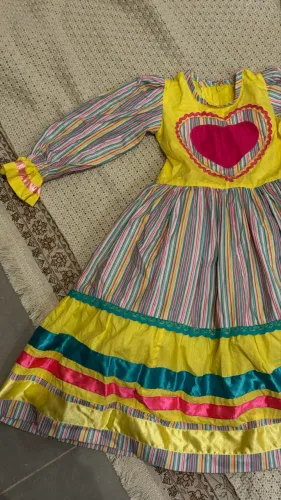 VESTIDO FESTA JUNINA VESTE DE 3 a 6 ANOS