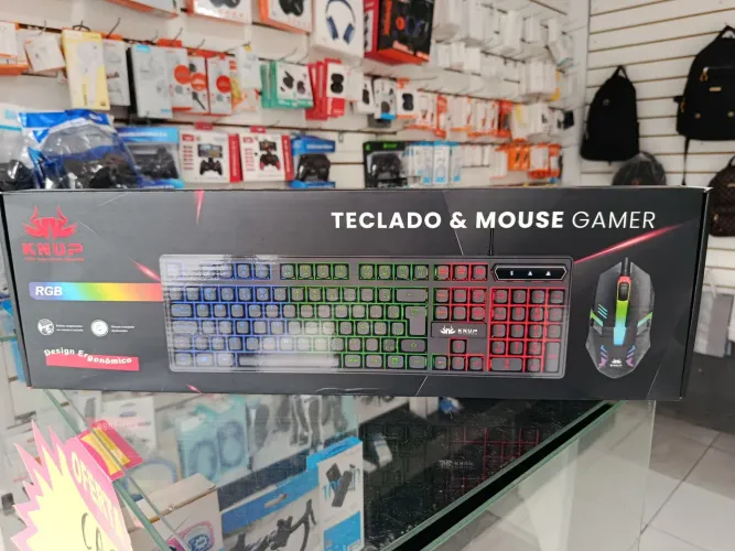 Teclado e mouse gamer RGB - entrega em slz e região 