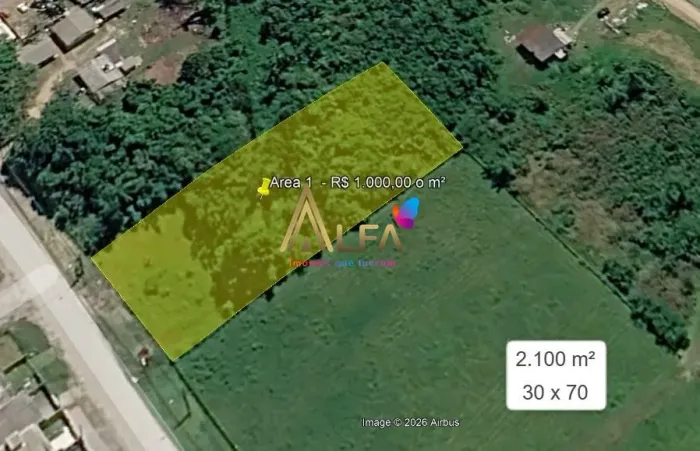 Terreno a Venda em Penha- 2.100 m²