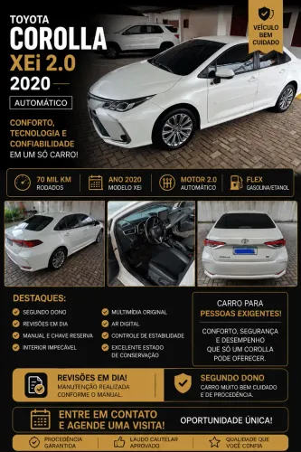 Toyota Corolla XEI 2.0 Flex 16V Aut. 2020