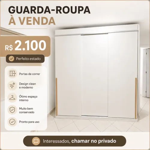 ? GUARDA-ROUPA À VENDA ? R$ 2.100,00