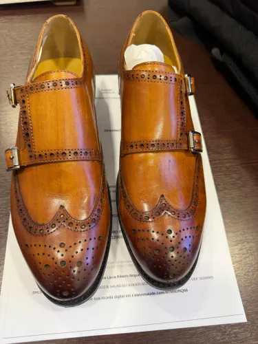 Sapato Social John Foster Made in Italy - Couro - Novo - Tamanho 38