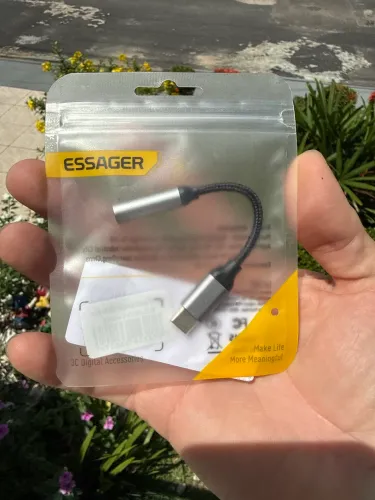 Adaptador Usb-c Para P2 - Essager (com Chip Dac)
