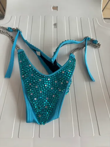 Bikini NPC fisiculturismo azul