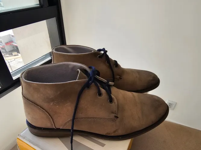 Bota Metropolitan Couro Cinza no. 42