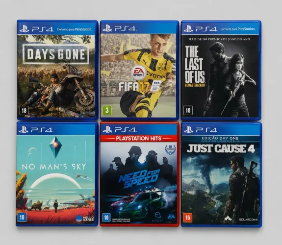 Jogos de PS4 - Mídia física