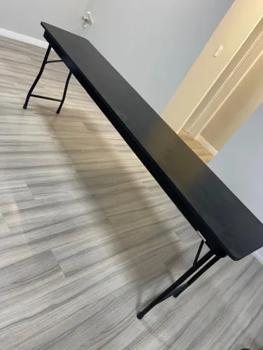 Mesa retangular dobrável