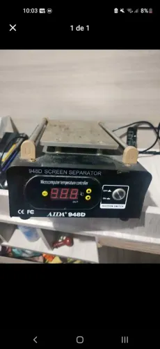 Separadora de tela e sucção
