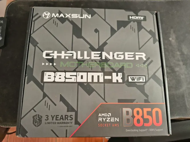 Placa mãe AM5 MaxSun Challenger B850mk wi-fi