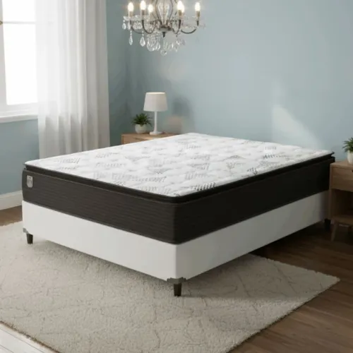 Colchão Casal Ravena D26 + Base Box - Entrega Rápida 