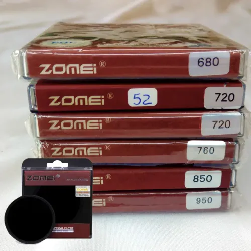 Kit de Seis Filtros Infravermelho Zomei (IR) - 680 / 720 / 760 / 850 / 950 nm