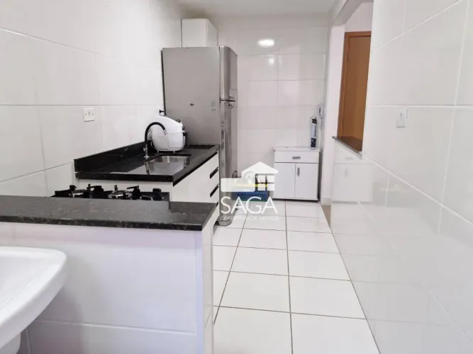 Apartamento com 2 dormitórios para alugar por R$ 3.700/mês - Boqueirão - Praia Grande/SP