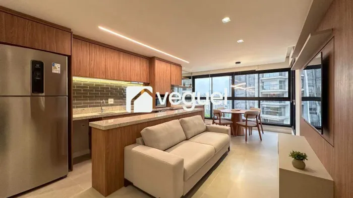 Apartamento mobiliado com 50m² para alugar com 1 suíte no bairro Nova Campinas - Campinas