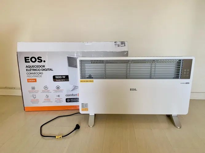 Aquecedor elétrico com painel digital