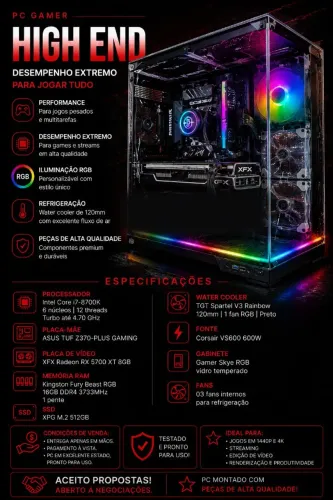 PC GAMER - i7-8700K + RX 5700 XT 8GB
