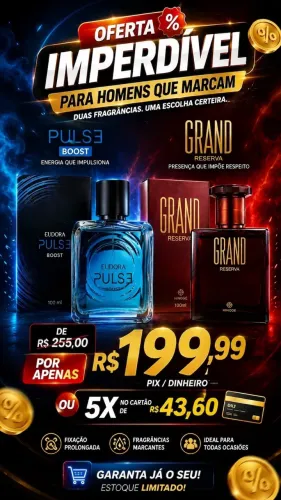 Combo PERFUME Eudora Pulse Boost+Grand Reserva HINODE