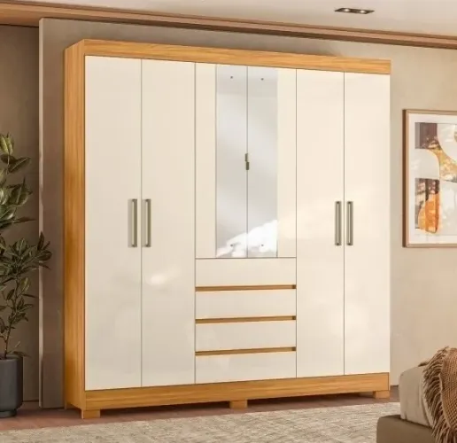 Guarda Roupa Opera 100% MDF com espelho