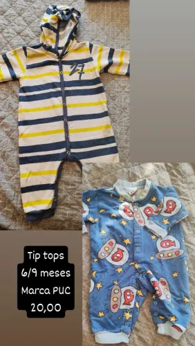 2 tip tops marca PUC 6/9meses