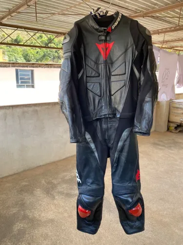  Macacão De Couro Dainese Avro D1 - 2 Peças
