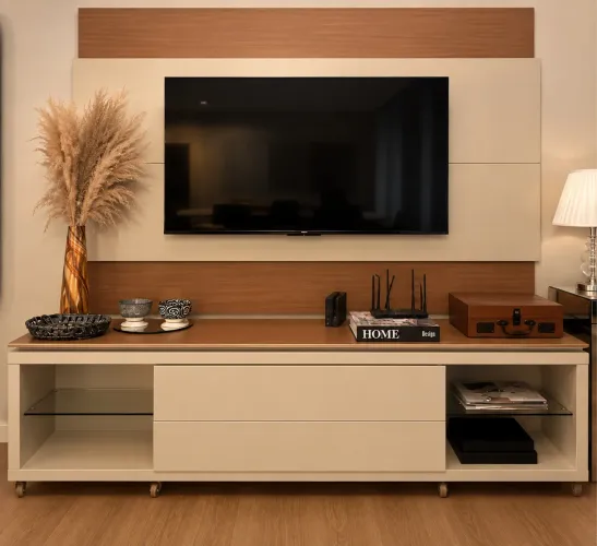 Rack com painel TV