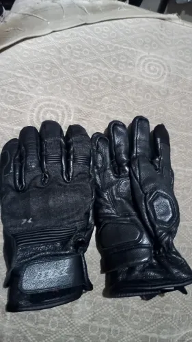 Luva motociclista x11 couro 