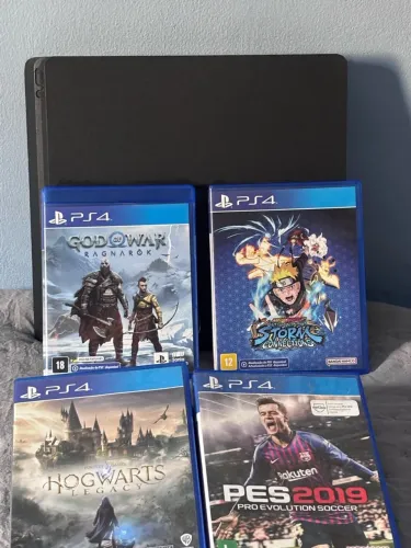 ? VENDO PS4 1TB + 4 JOGOS FÍSICOS