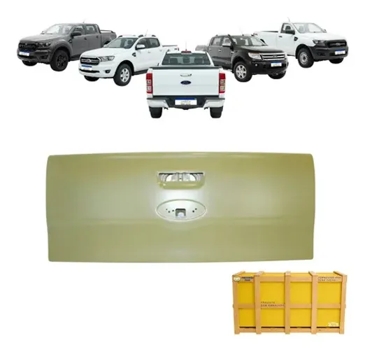 Tampa Traseira Ranger 2013 14 15 16 17 18 19 20 A 2023 Nova Cinza