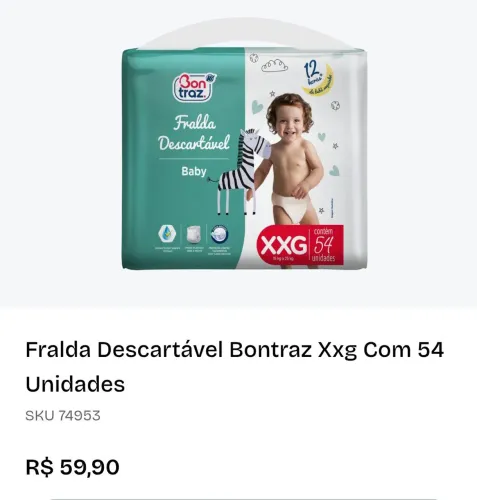 Fraldas <br>21,06cotes