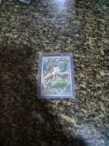 Meowth carta pokemon coragem usada