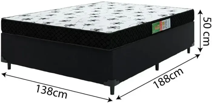 Base com colchão casal (alta qualidade)