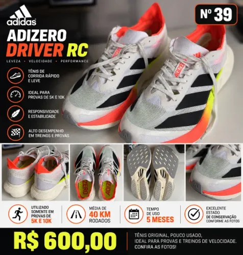 Tênis Adidas Drive RC - Nº 39