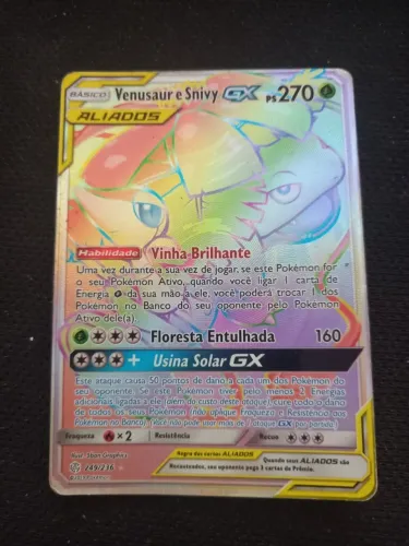 Venusaur e Snivy-GX (249/236) Carta Rara