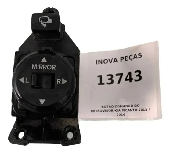 Botão Comando Do Retrovisor Kia Picanto 2013 A 2016
