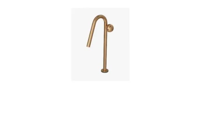 Torneira de Mesa Touchless Bica Alta para Lavatório Orbe Gold Matte